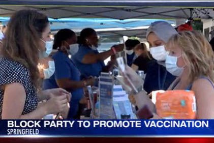 Block party offers covid testing